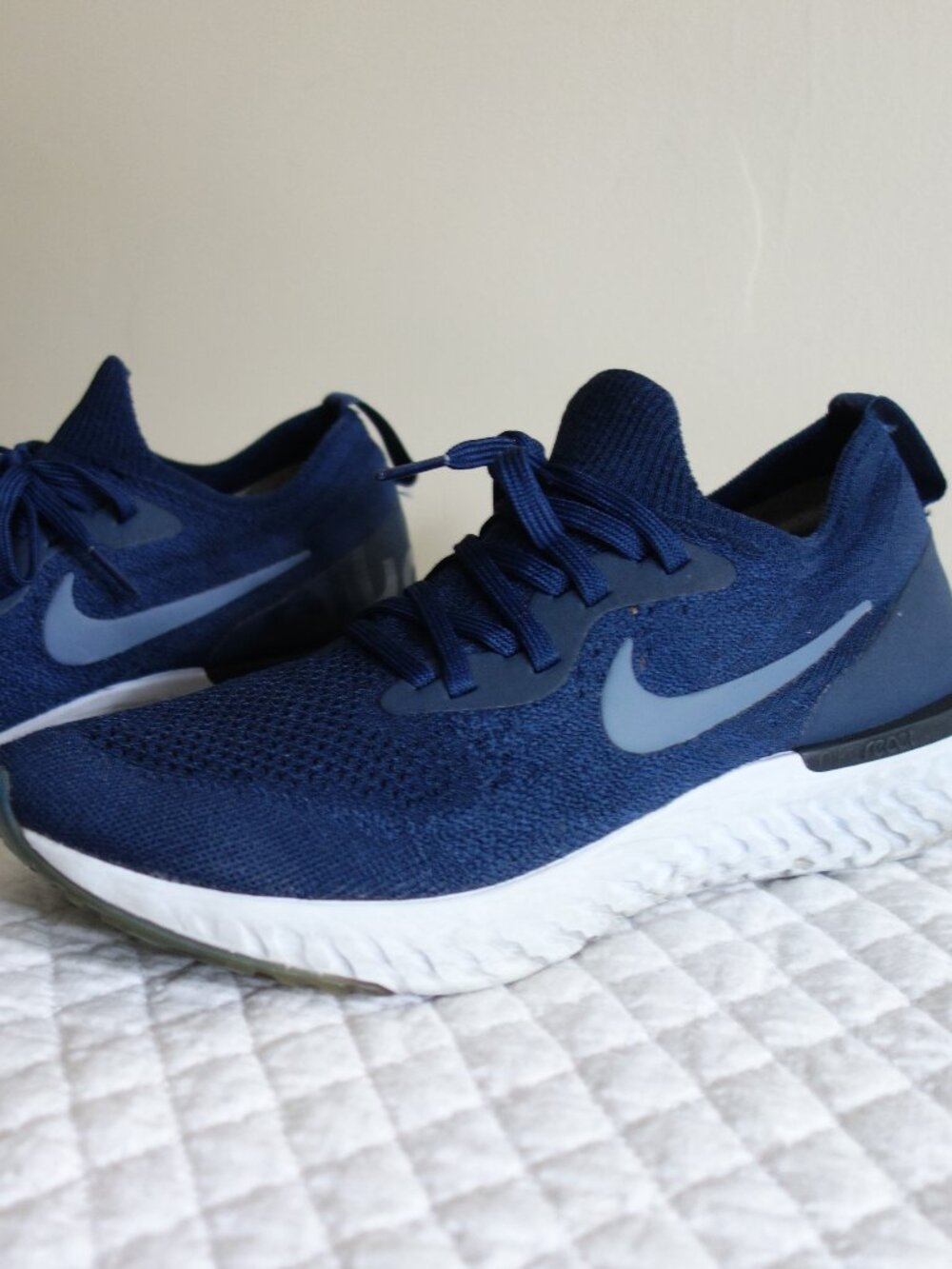 NIKE Epic React Flyknit Navy Running Shoes – Mens 8